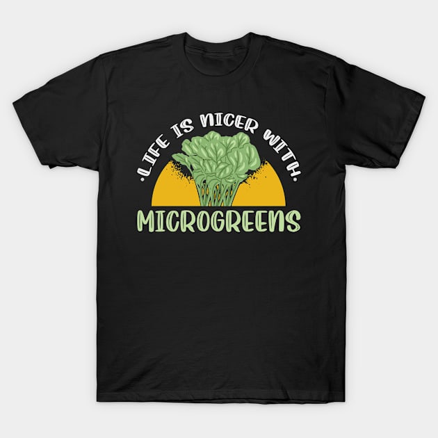 Gardener Micro Farming Healthy Microgreens T-Shirt by Tom´s TeeStore